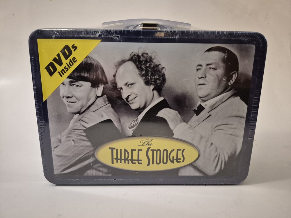 Three Stooges Metal Lunch Box DVDS Brand New 2008 Rare 75th Anniversary